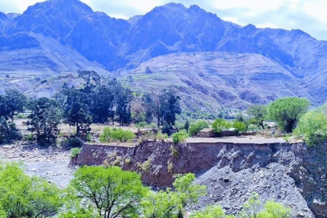 imagen panoramica de paisaje en la localidad de maragua. chuquisaca.